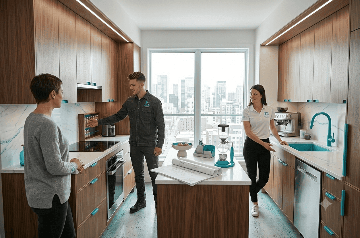 Cuisine de Condo & Petits Espaces - Rénovation Cuisine Montréal